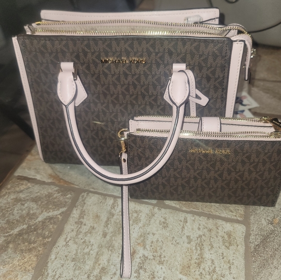 NEW Michael Kors MD hope Satchel&wallet signature - Picture 9 of 11